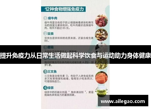 提升免疫力从日常生活做起科学饮食与运动助力身体健康