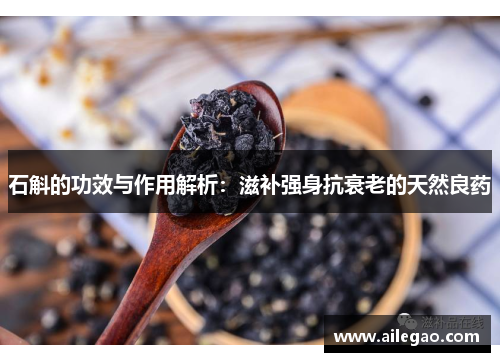 石斛的功效与作用解析：滋补强身抗衰老的天然良药
