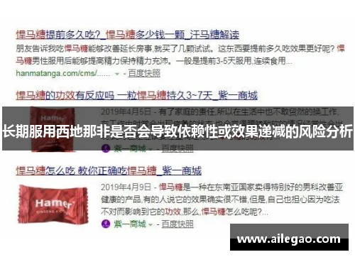 长期服用西地那非是否会导致依赖性或效果递减的风险分析